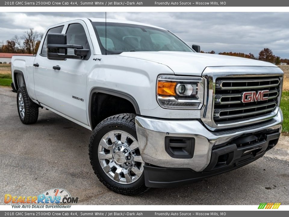 2018 GMC Sierra 2500HD Crew Cab 4x4 Summit White / Jet Black/­Dark Ash Photo #1