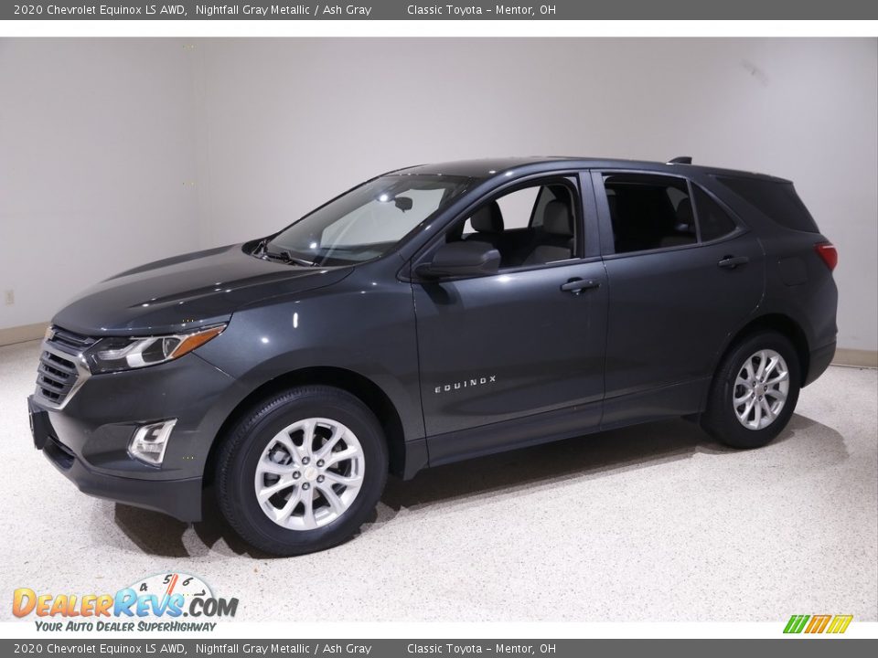 2020 Chevrolet Equinox LS AWD Nightfall Gray Metallic / Ash Gray Photo #3