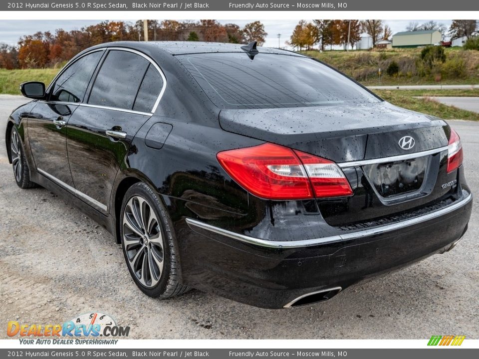 2012 Hyundai Genesis 5.0 R Spec Sedan Black Noir Pearl / Jet Black Photo #6