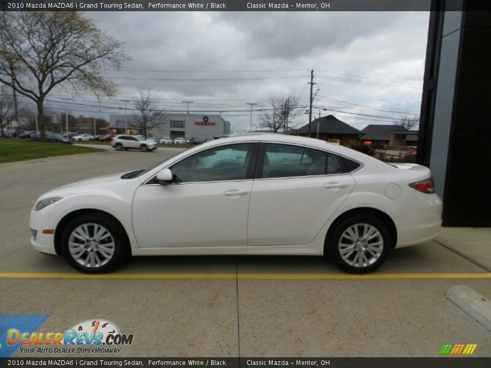 2010 Mazda MAZDA6 i Grand Touring Sedan Performance White / Black Photo #2