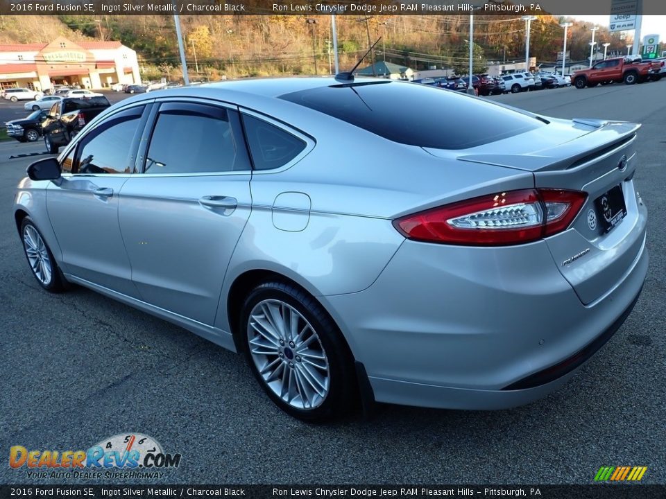 2016 Ford Fusion SE Ingot Silver Metallic / Charcoal Black Photo #3