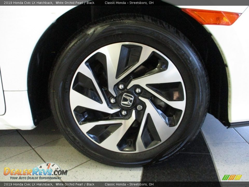 2019 Honda Civic LX Hatchback White Orchid Pearl / Black Photo #5