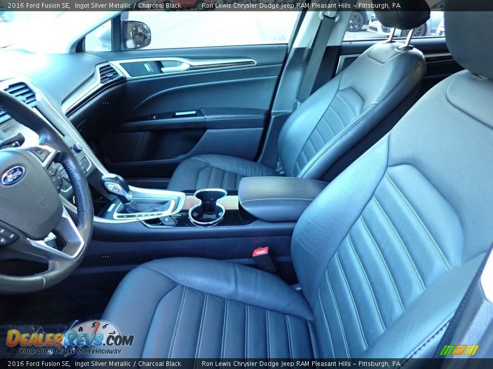 2016 Ford Fusion SE Ingot Silver Metallic / Charcoal Black Photo #11