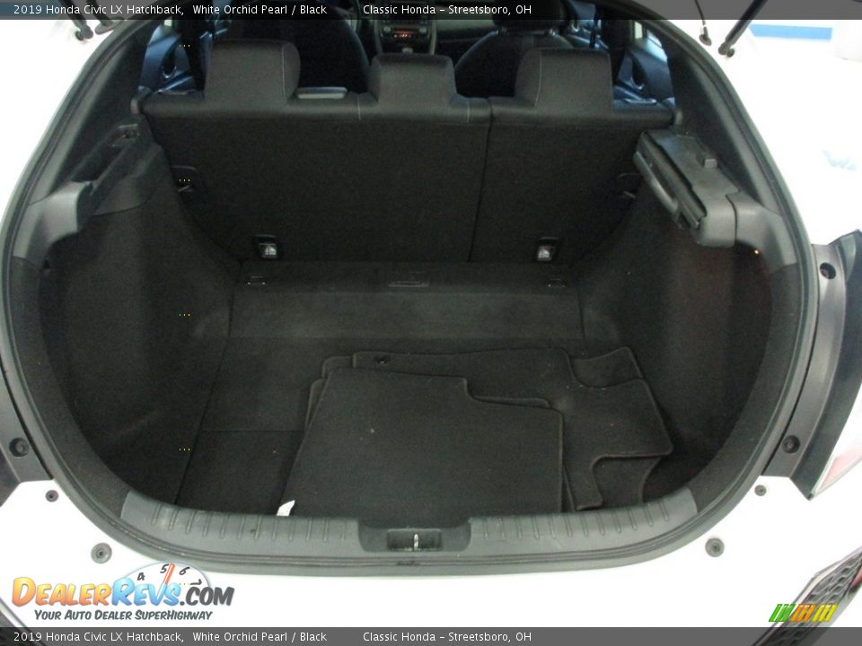 2019 Honda Civic LX Hatchback White Orchid Pearl / Black Photo #13