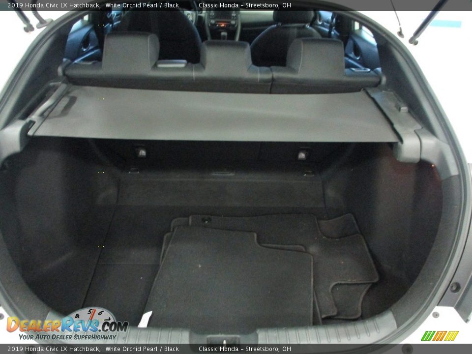 2019 Honda Civic LX Hatchback White Orchid Pearl / Black Photo #14