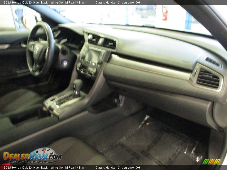 2019 Honda Civic LX Hatchback White Orchid Pearl / Black Photo #20