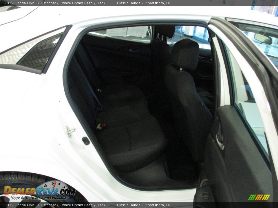 2019 Honda Civic LX Hatchback White Orchid Pearl / Black Photo #22