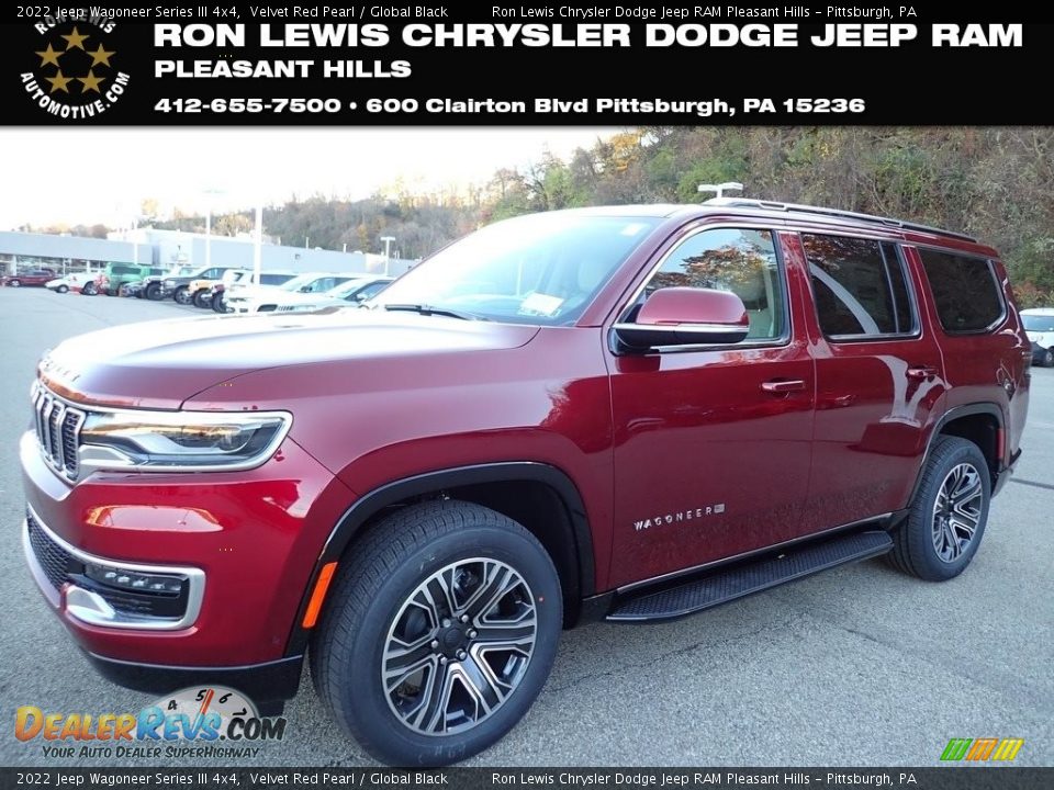 2022 Jeep Wagoneer Series III 4x4 Velvet Red Pearl / Global Black Photo #1