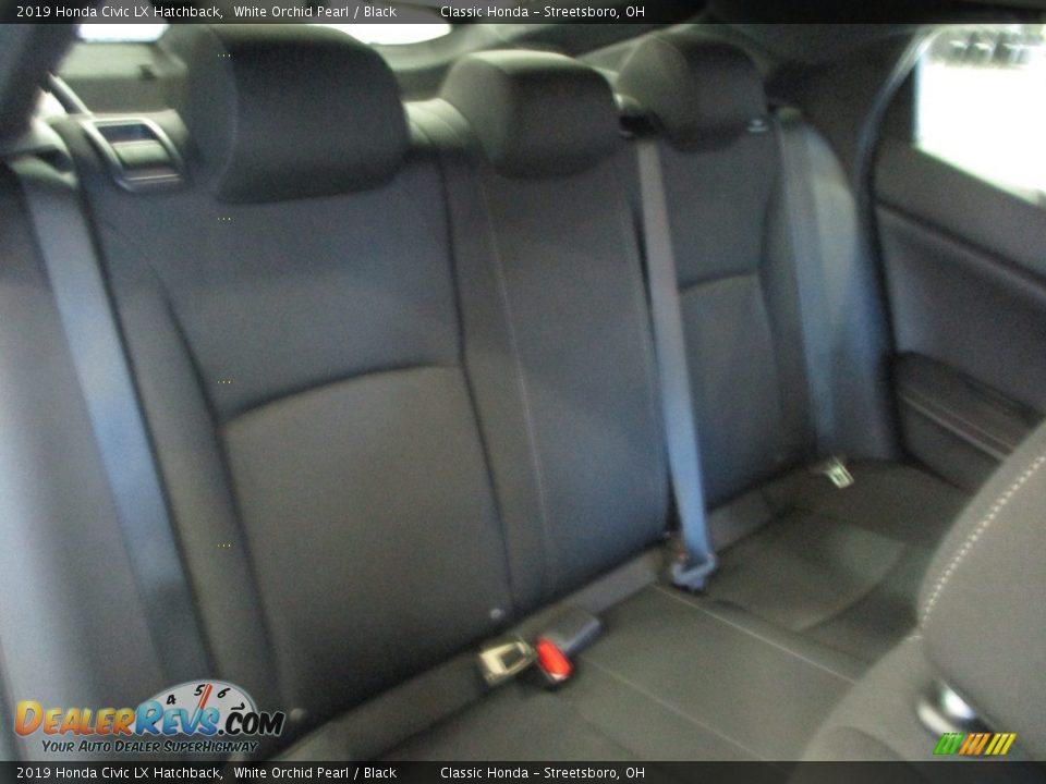 2019 Honda Civic LX Hatchback White Orchid Pearl / Black Photo #23