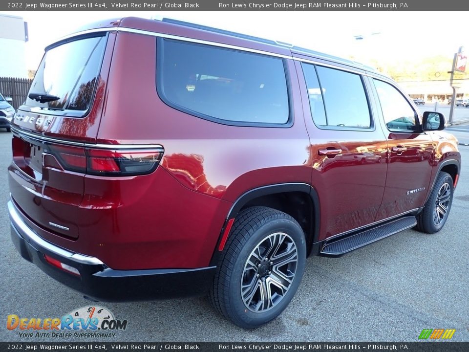 2022 Jeep Wagoneer Series III 4x4 Velvet Red Pearl / Global Black Photo #6