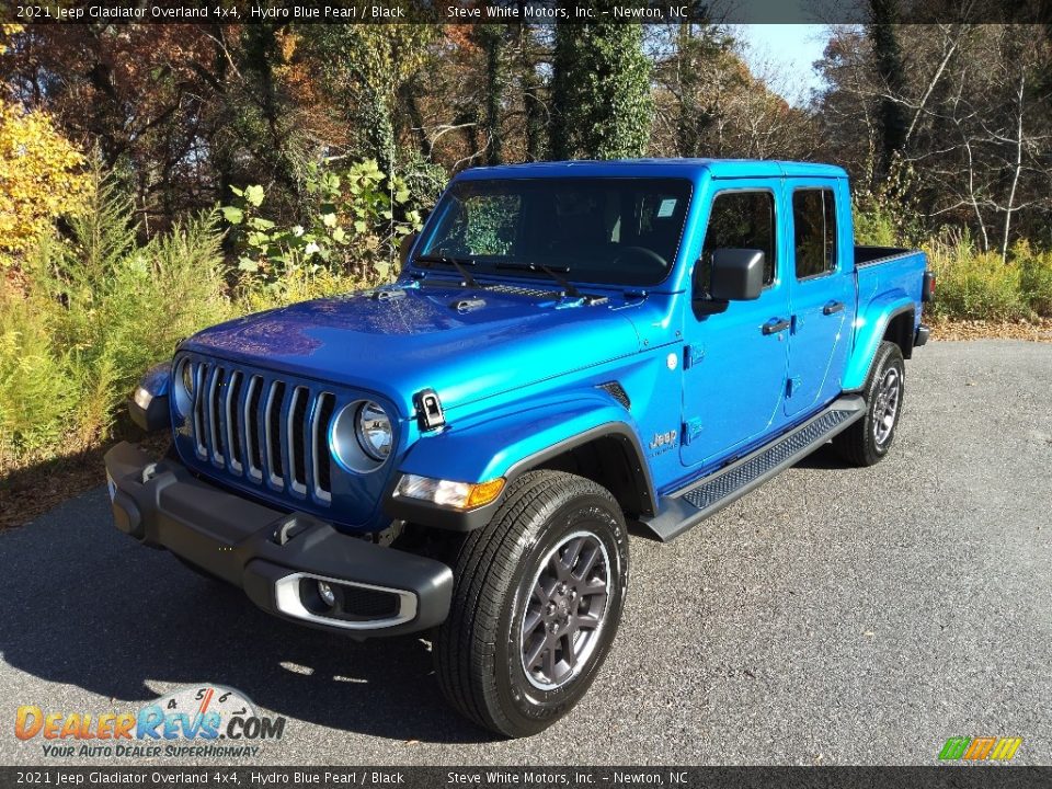 2021 Jeep Gladiator Overland 4x4 Hydro Blue Pearl / Black Photo #2