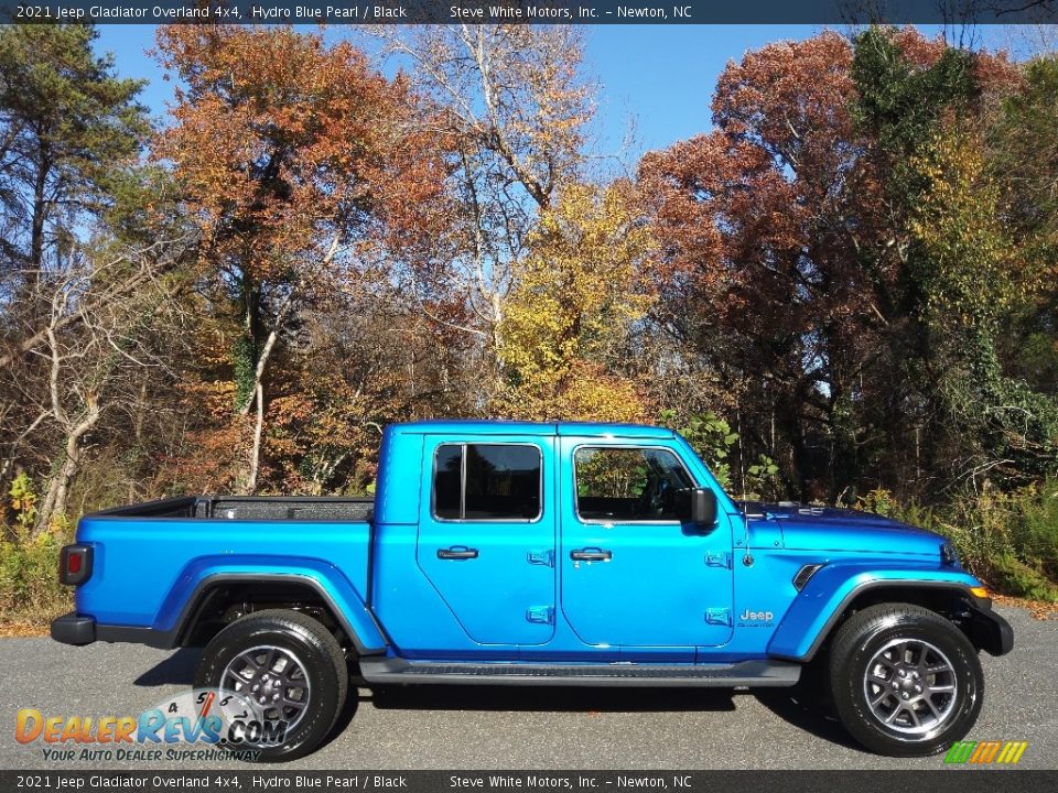 2021 Jeep Gladiator Overland 4x4 Hydro Blue Pearl / Black Photo #5