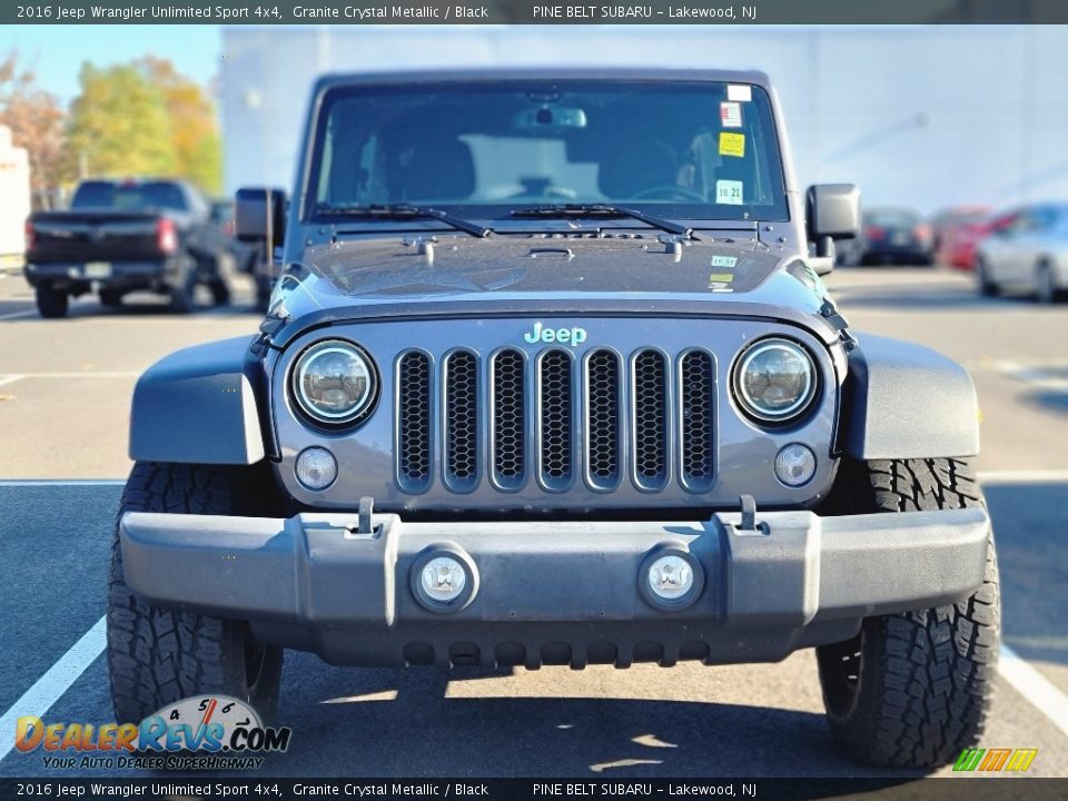 2016 Jeep Wrangler Unlimited Sport 4x4 Granite Crystal Metallic / Black Photo #2