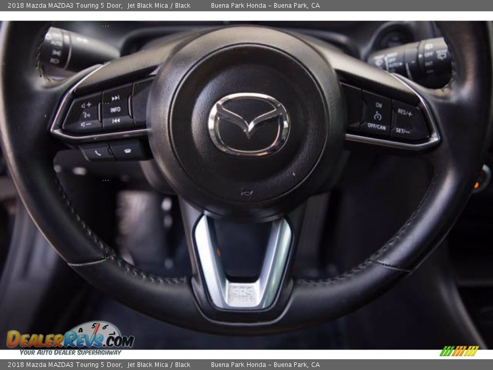 2018 Mazda MAZDA3 Touring 5 Door Jet Black Mica / Black Photo #13