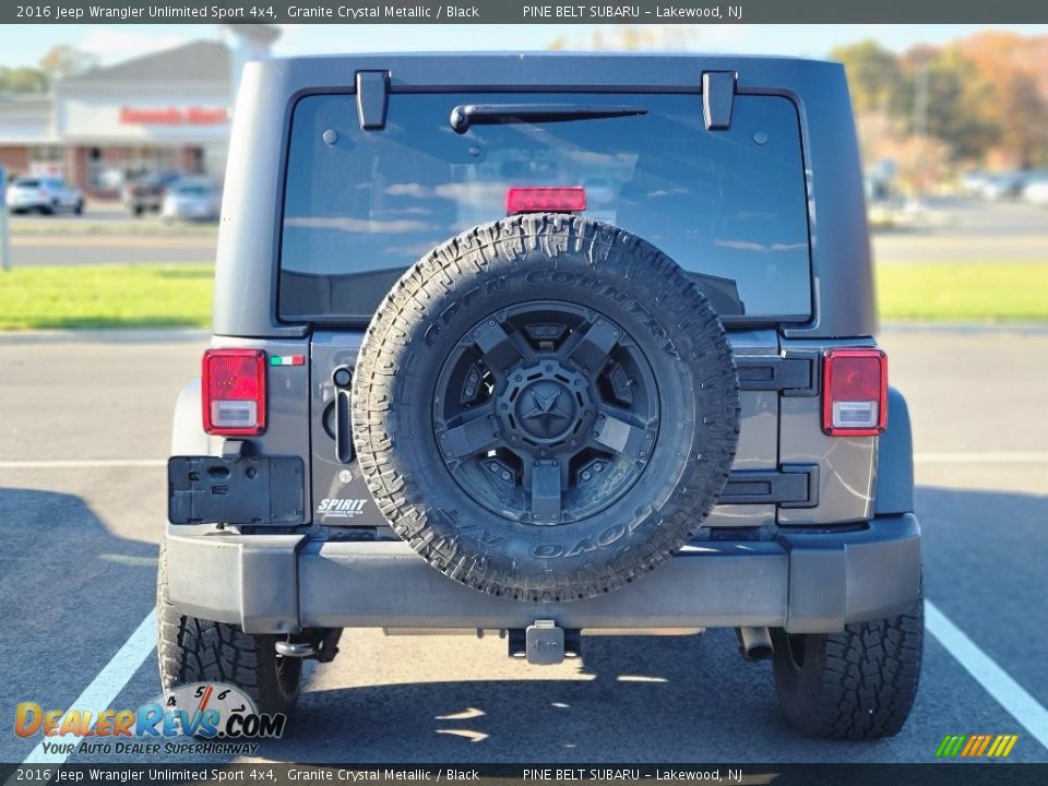 2016 Jeep Wrangler Unlimited Sport 4x4 Granite Crystal Metallic / Black Photo #5