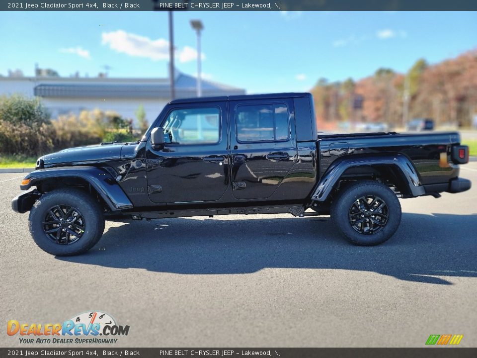 2021 Jeep Gladiator Sport 4x4 Black / Black Photo #7