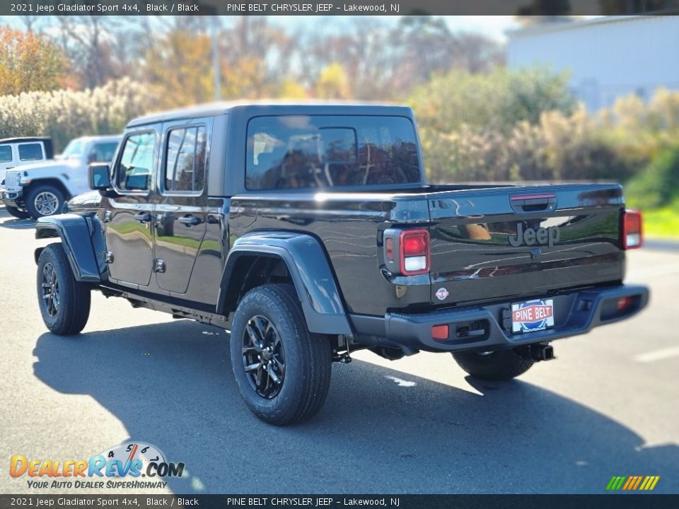 2021 Jeep Gladiator Sport 4x4 Black / Black Photo #8