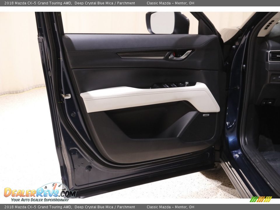 2018 Mazda CX-5 Grand Touring AWD Deep Crystal Blue Mica / Parchment Photo #4
