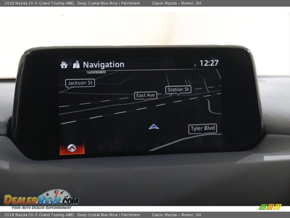 2018 Mazda CX-5 Grand Touring AWD Deep Crystal Blue Mica / Parchment Photo #10