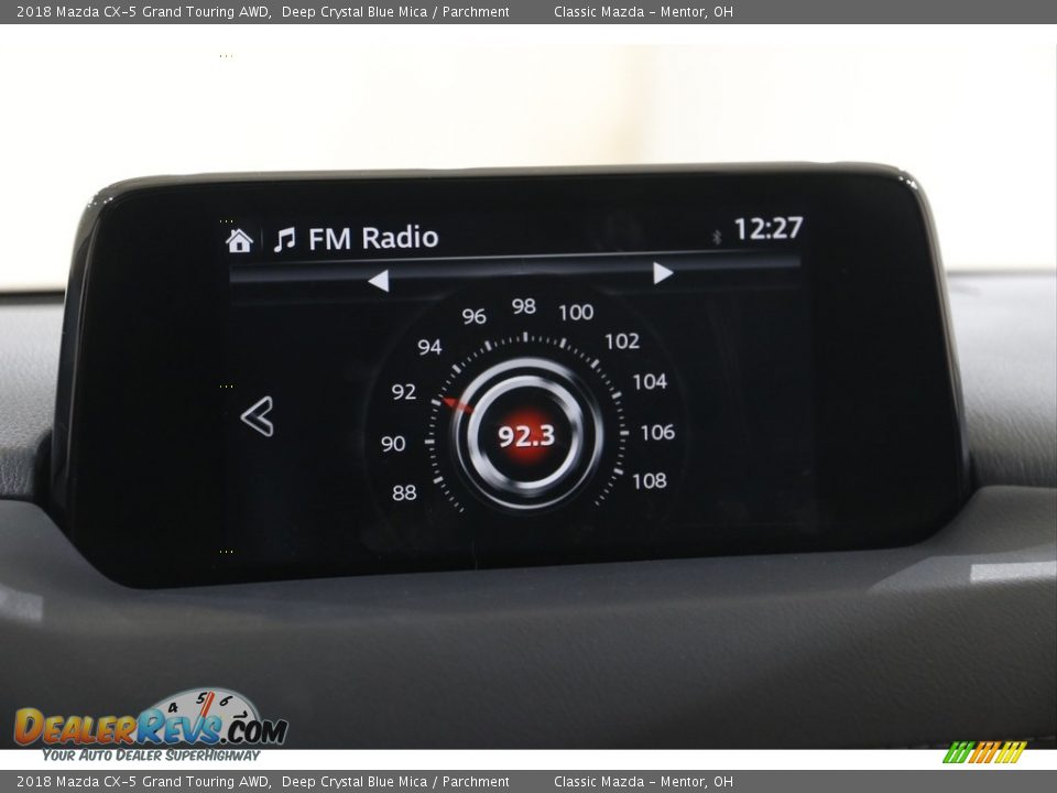 2018 Mazda CX-5 Grand Touring AWD Deep Crystal Blue Mica / Parchment Photo #12