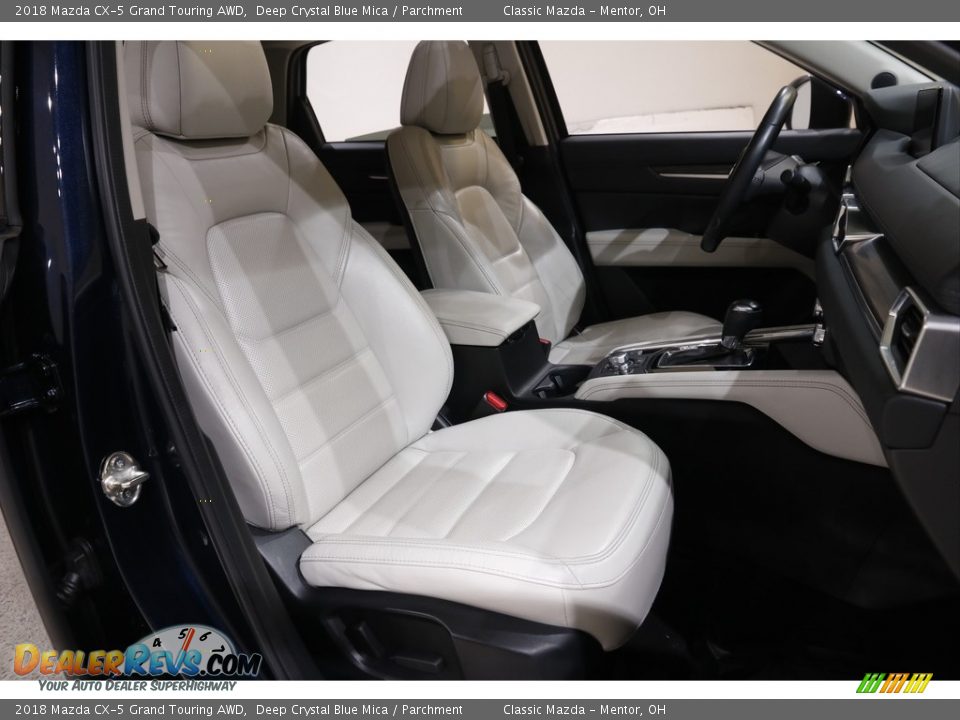 2018 Mazda CX-5 Grand Touring AWD Deep Crystal Blue Mica / Parchment Photo #15