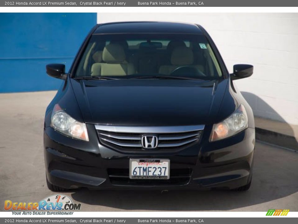 2012 Honda Accord LX Premium Sedan Crystal Black Pearl / Ivory Photo #7