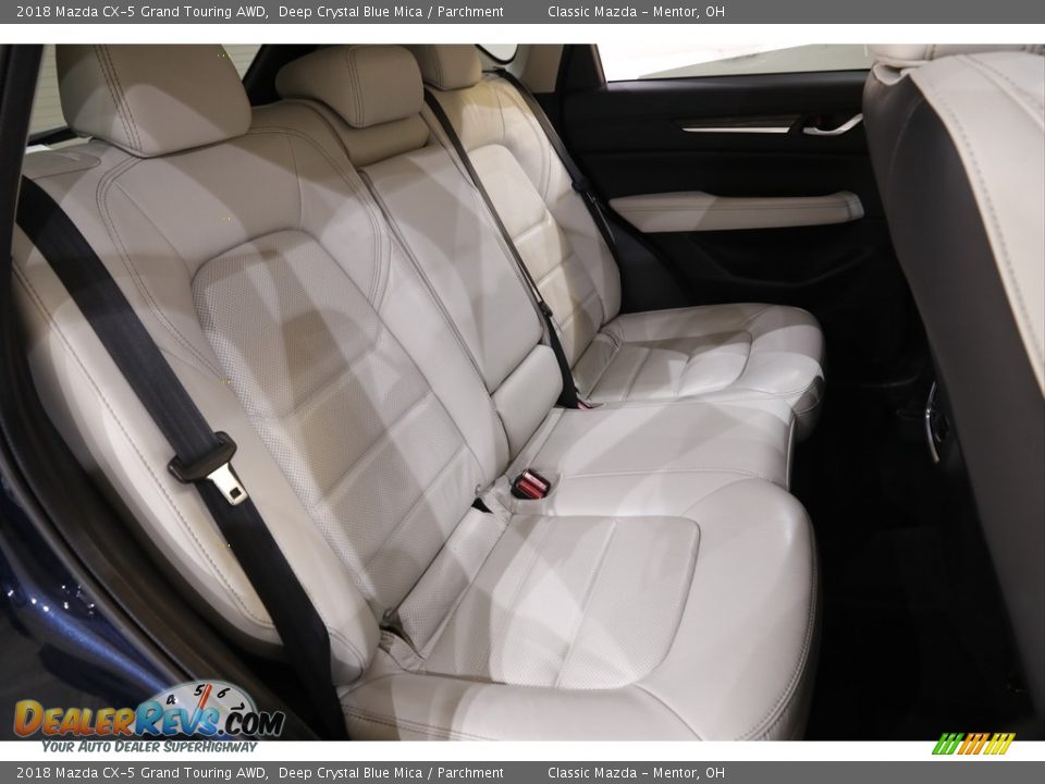 2018 Mazda CX-5 Grand Touring AWD Deep Crystal Blue Mica / Parchment Photo #16