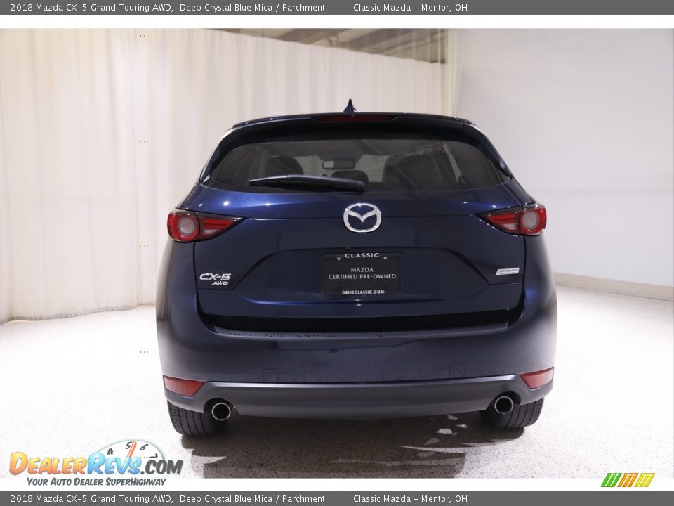 2018 Mazda CX-5 Grand Touring AWD Deep Crystal Blue Mica / Parchment Photo #18