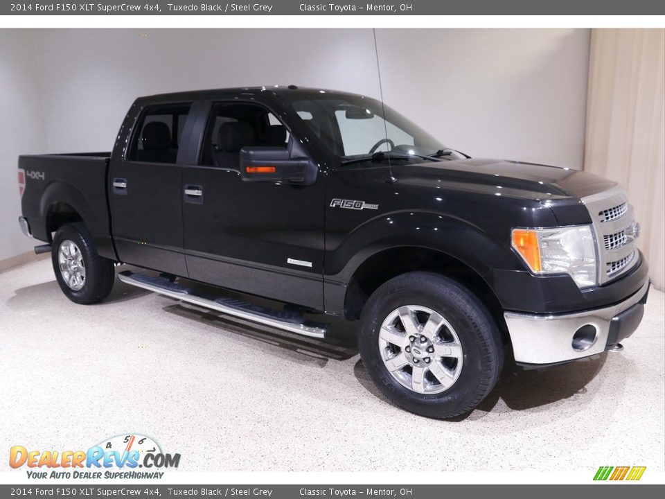 2014 Ford F150 XLT SuperCrew 4x4 Tuxedo Black / Steel Grey Photo #1
