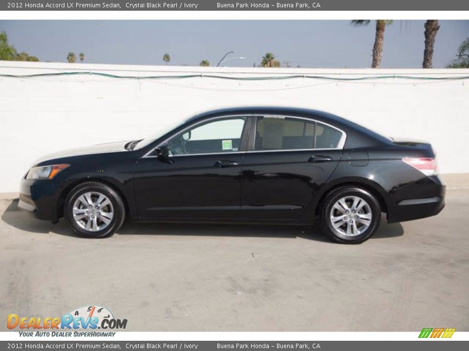 2012 Honda Accord LX Premium Sedan Crystal Black Pearl / Ivory Photo #10