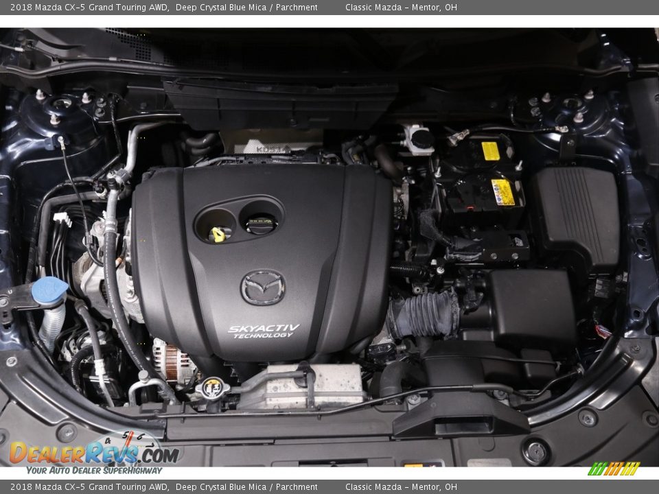 2018 Mazda CX-5 Grand Touring AWD Deep Crystal Blue Mica / Parchment Photo #19