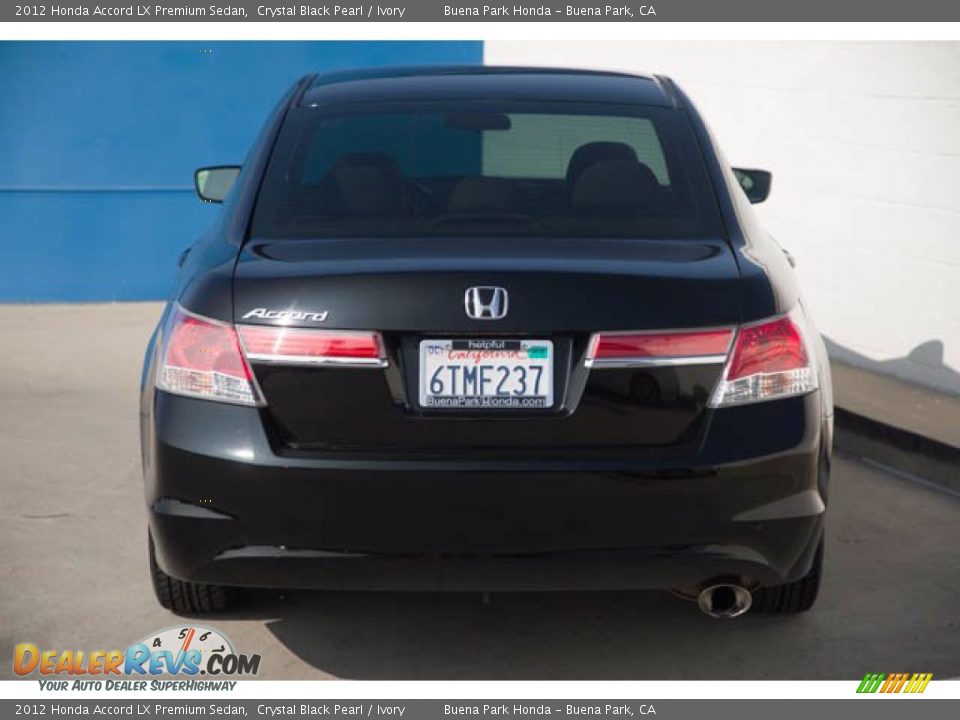 2012 Honda Accord LX Premium Sedan Crystal Black Pearl / Ivory Photo #11