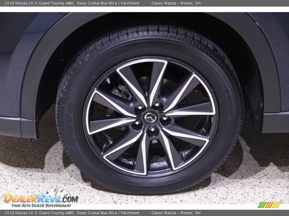 2018 Mazda CX-5 Grand Touring AWD Deep Crystal Blue Mica / Parchment Photo #20