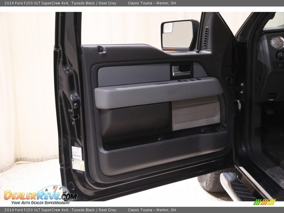 2014 Ford F150 XLT SuperCrew 4x4 Tuxedo Black / Steel Grey Photo #4