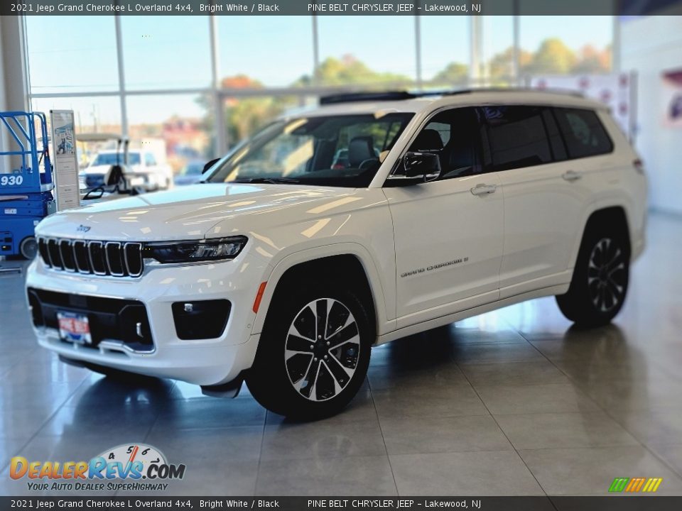 2021 Jeep Grand Cherokee L Overland 4x4 Bright White / Black Photo #1