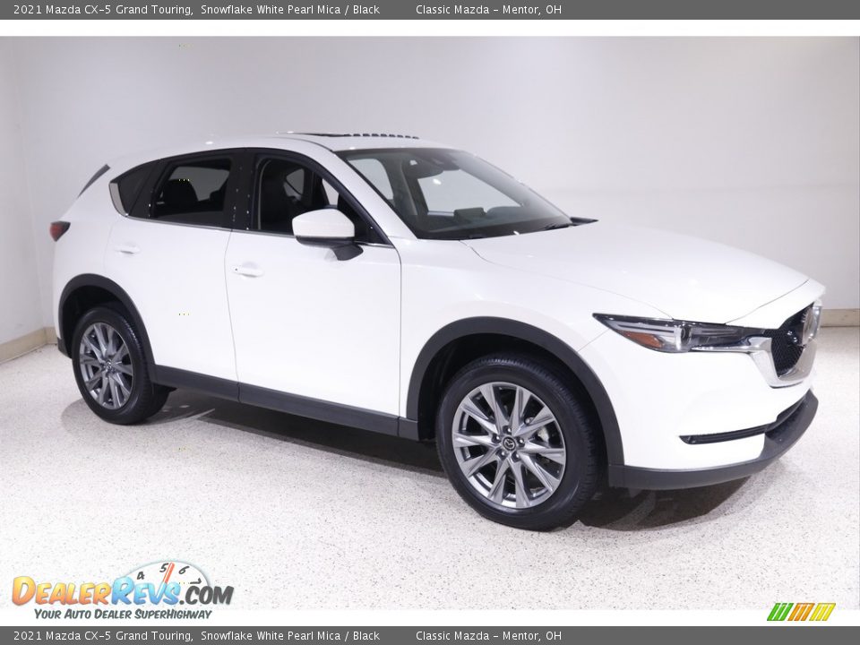 2021 Mazda CX-5 Grand Touring Snowflake White Pearl Mica / Black Photo #1