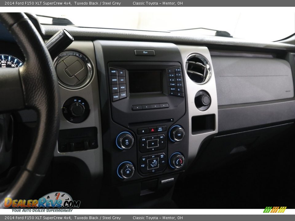 2014 Ford F150 XLT SuperCrew 4x4 Tuxedo Black / Steel Grey Photo #9