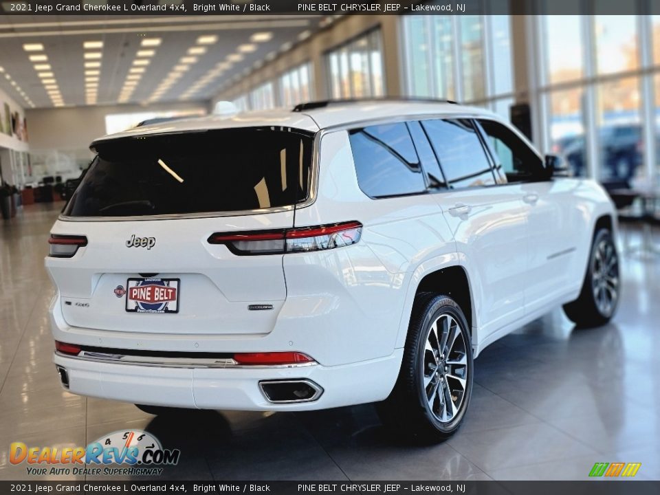 2021 Jeep Grand Cherokee L Overland 4x4 Bright White / Black Photo #5