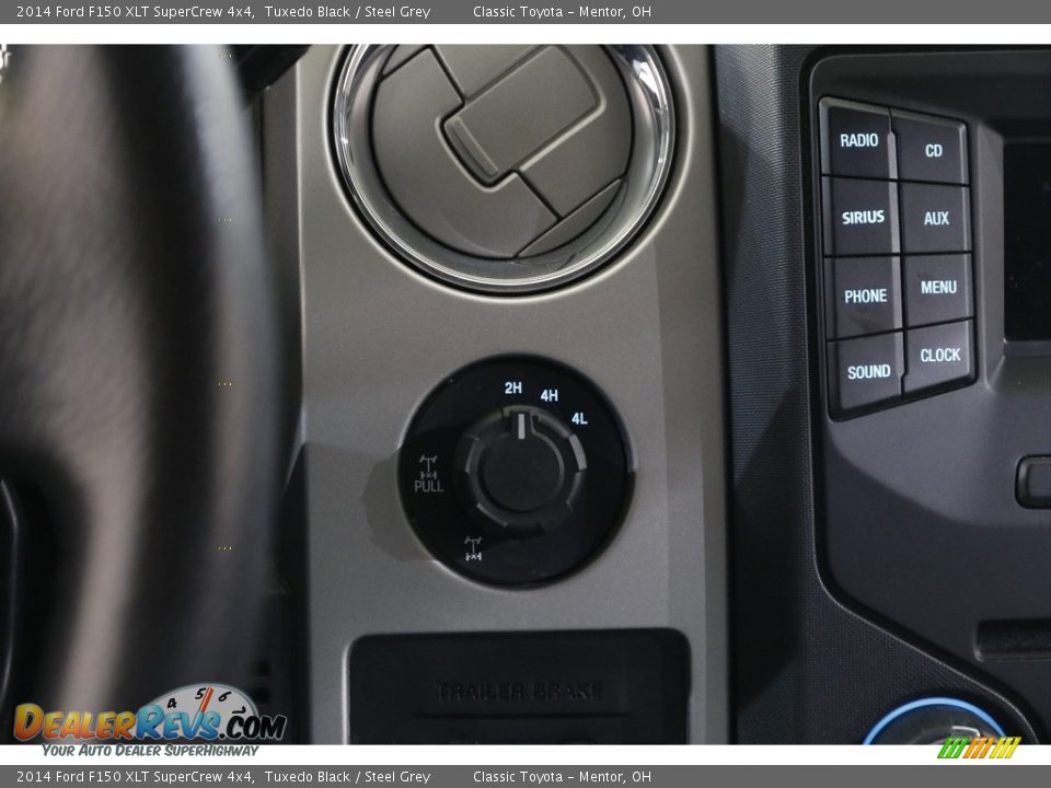 2014 Ford F150 XLT SuperCrew 4x4 Tuxedo Black / Steel Grey Photo #10