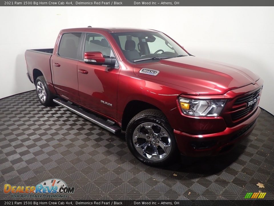 2021 Ram 1500 Big Horn Crew Cab 4x4 Delmonico Red Pearl / Black Photo #4