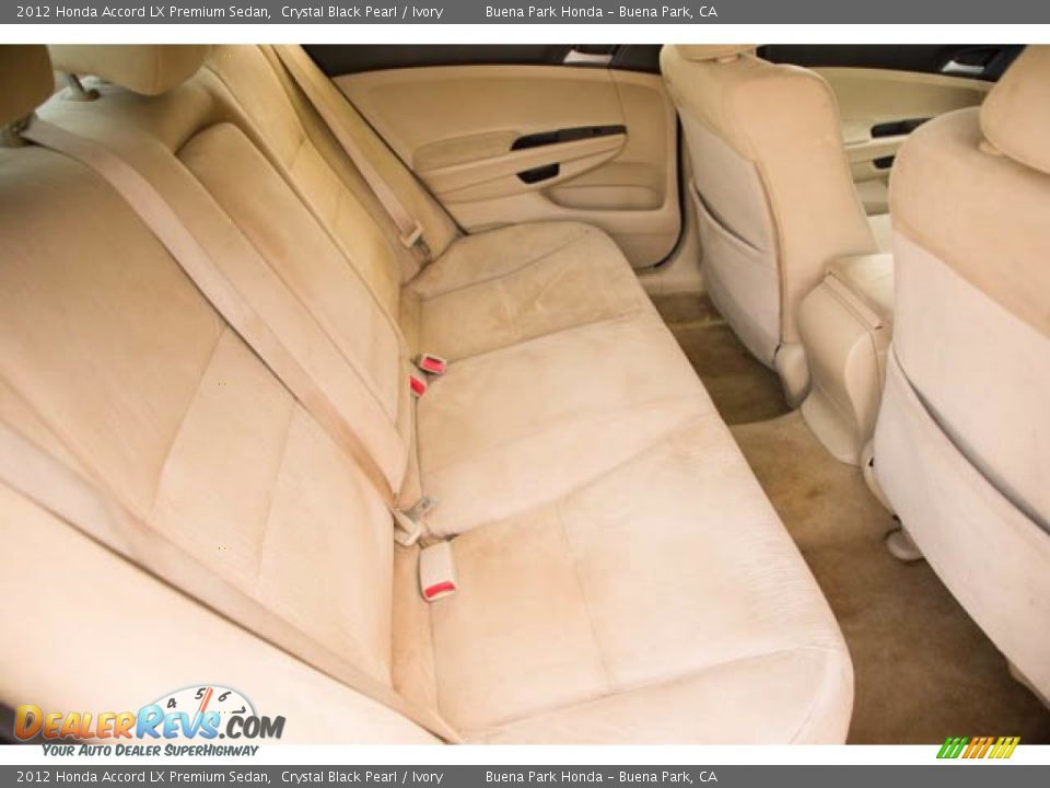 2012 Honda Accord LX Premium Sedan Crystal Black Pearl / Ivory Photo #21
