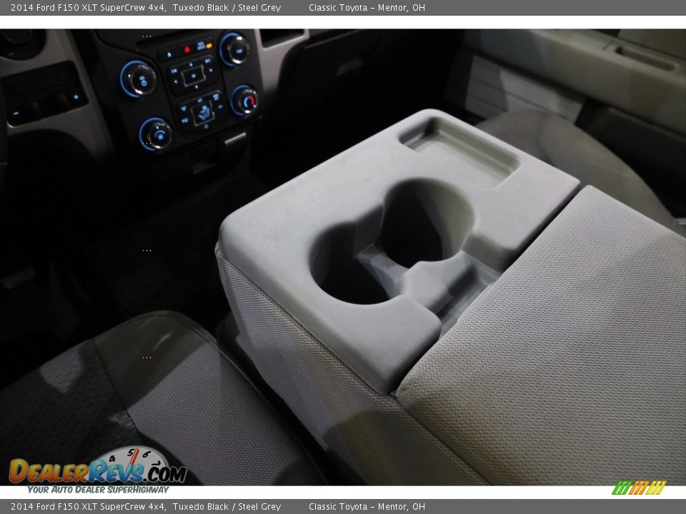2014 Ford F150 XLT SuperCrew 4x4 Tuxedo Black / Steel Grey Photo #13