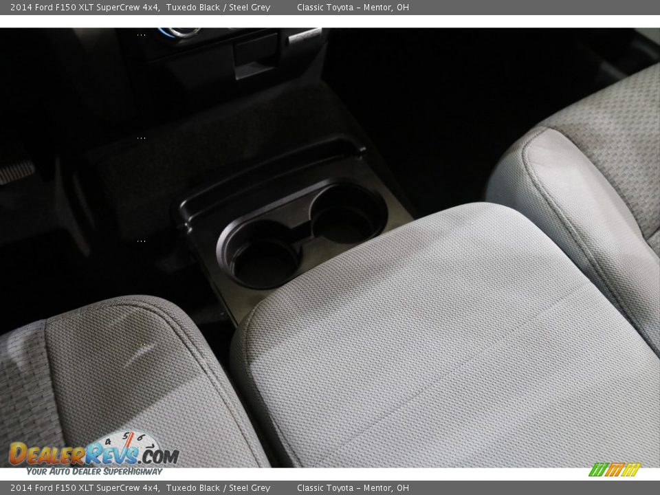 2014 Ford F150 XLT SuperCrew 4x4 Tuxedo Black / Steel Grey Photo #15