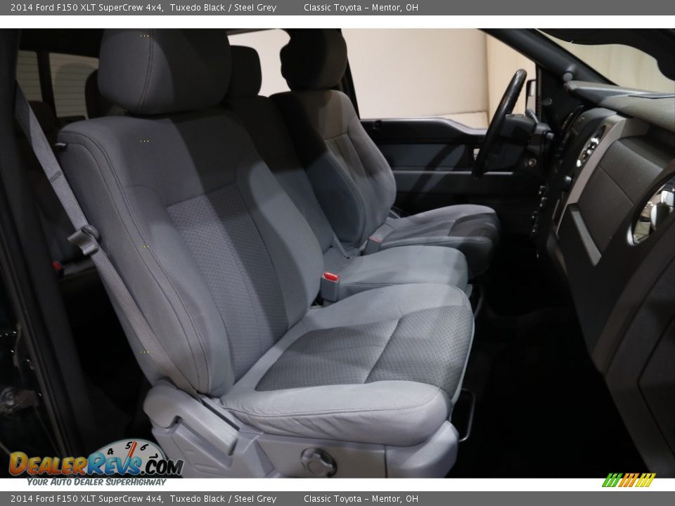 2014 Ford F150 XLT SuperCrew 4x4 Tuxedo Black / Steel Grey Photo #16