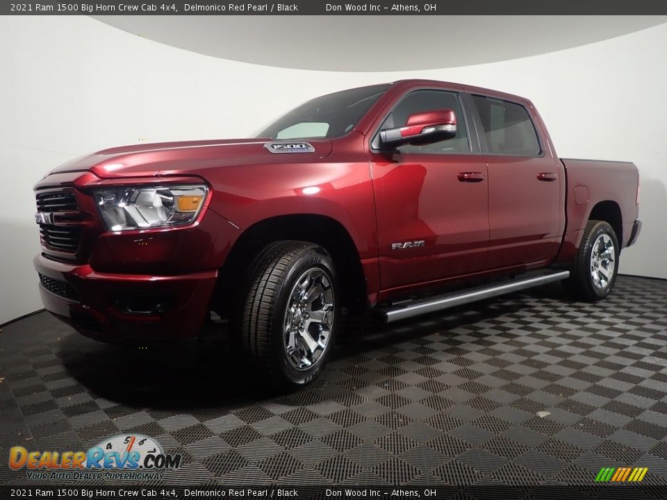 2021 Ram 1500 Big Horn Crew Cab 4x4 Delmonico Red Pearl / Black Photo #9