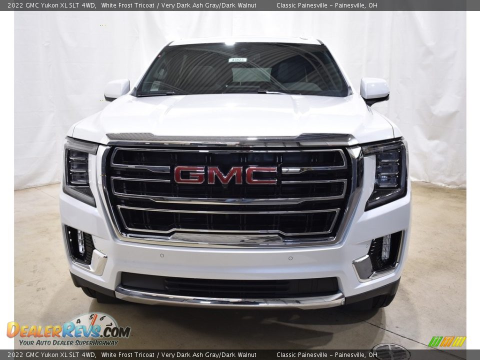 2022 GMC Yukon XL SLT 4WD White Frost Tricoat / Very Dark Ash Gray/Dark Walnut Photo #4