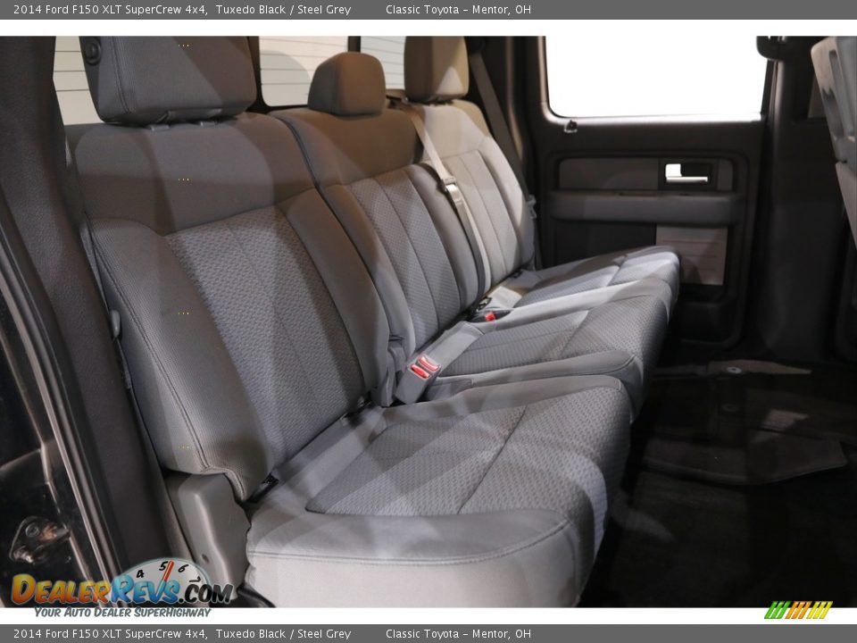 2014 Ford F150 XLT SuperCrew 4x4 Tuxedo Black / Steel Grey Photo #17