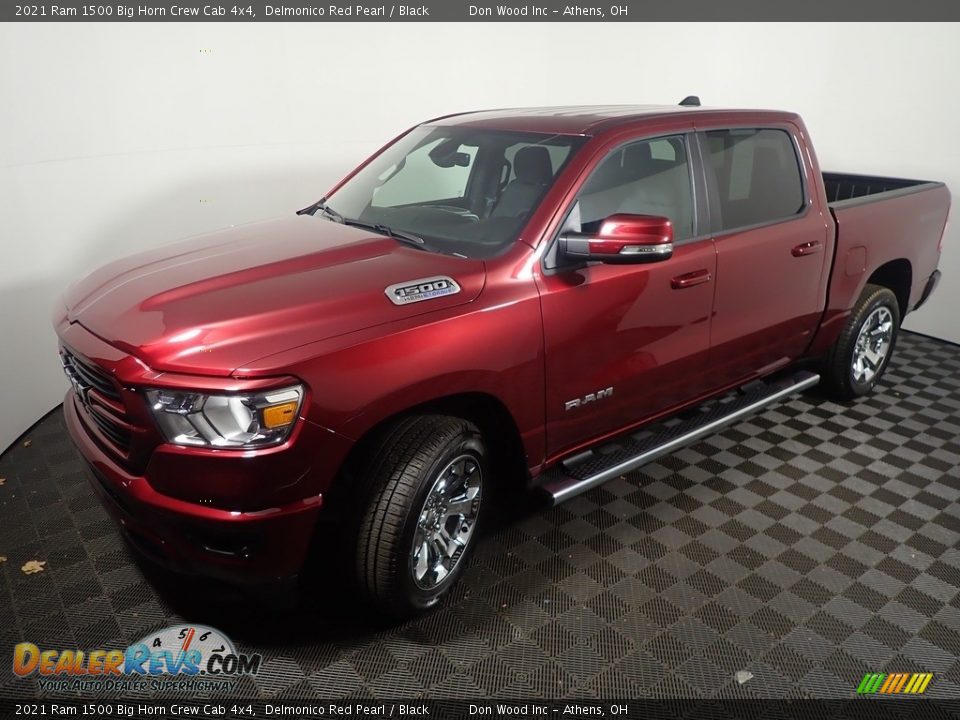 2021 Ram 1500 Big Horn Crew Cab 4x4 Delmonico Red Pearl / Black Photo #10