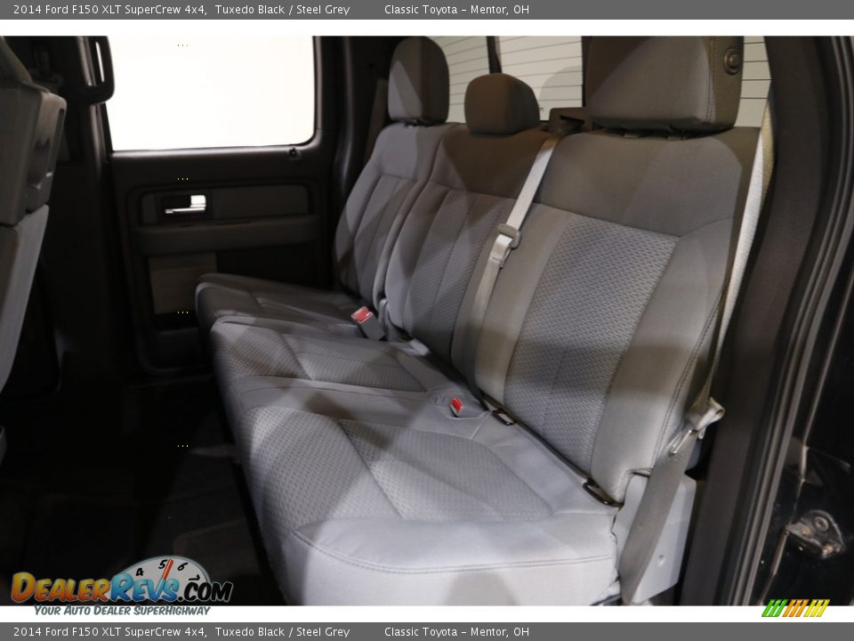 2014 Ford F150 XLT SuperCrew 4x4 Tuxedo Black / Steel Grey Photo #18