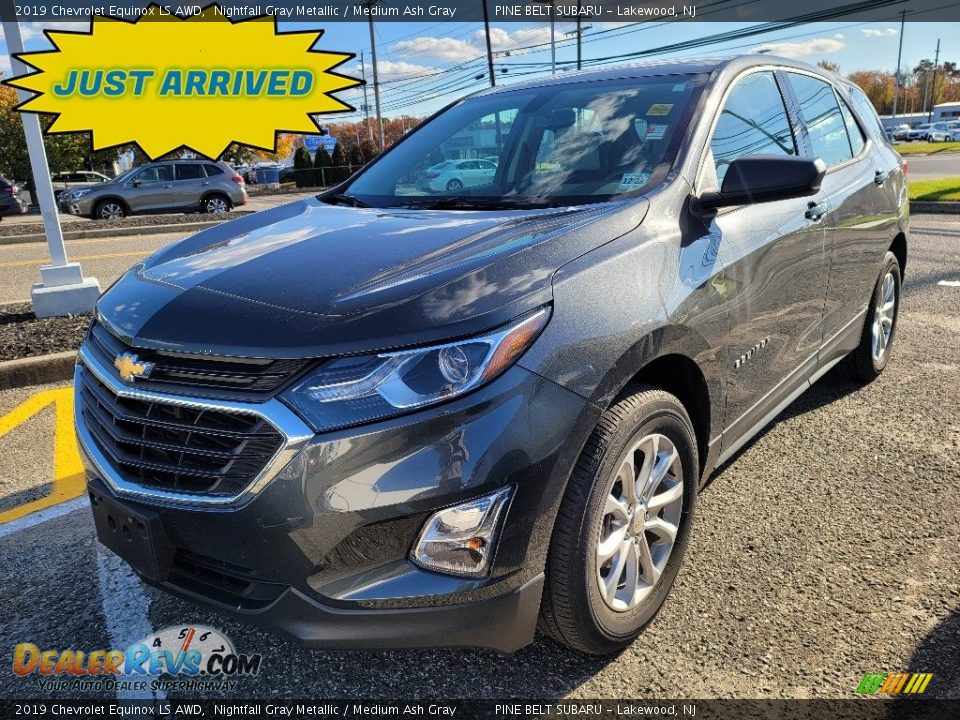 2019 Chevrolet Equinox LS AWD Nightfall Gray Metallic / Medium Ash Gray Photo #1